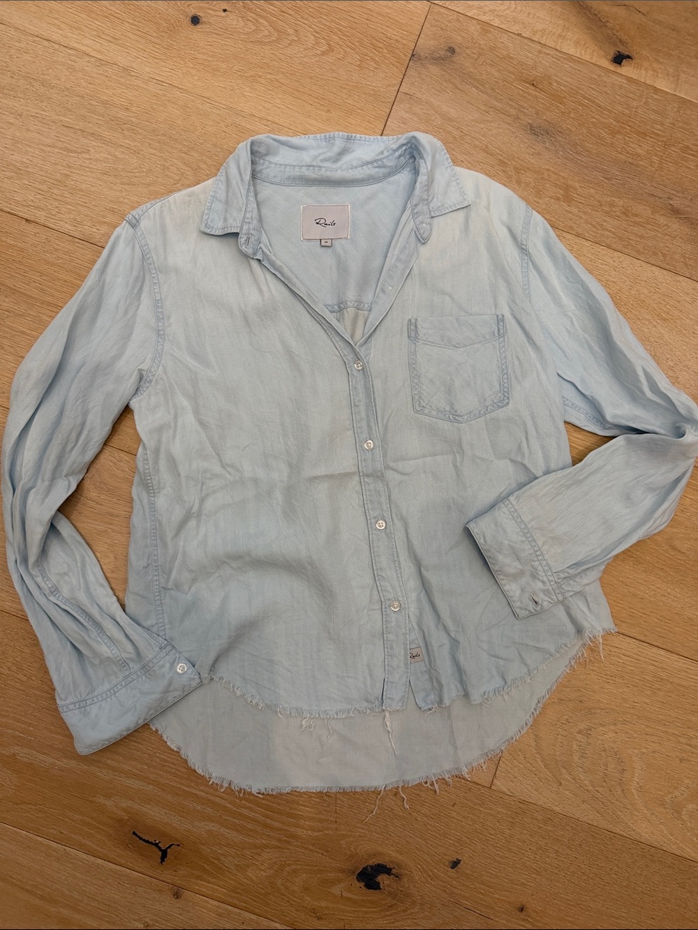 Rails Pale Blue Lightweight Button-Down Shirt